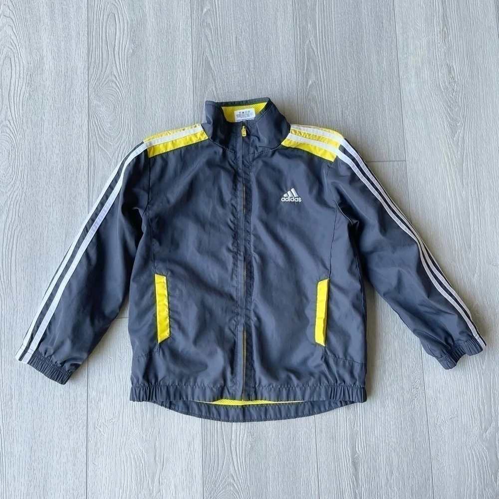 Adidas Lightweight Full Zip Jacket 3 Stripe Sleeve 5
